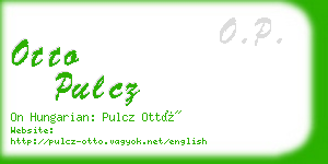 otto pulcz business card